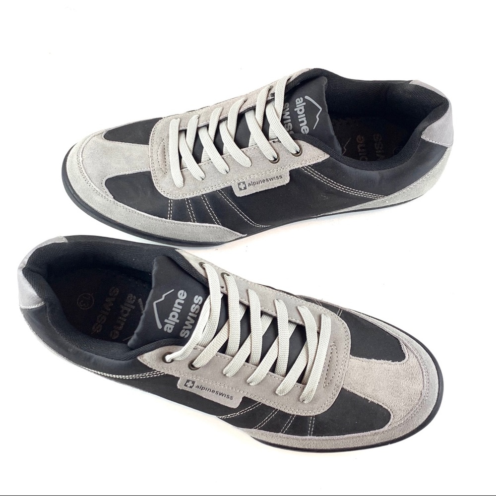 Alpine Swiss Gray Black Sneakers Size 13